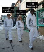 Load image into Gallery viewer, GENEROUSWRLD TIGER HOODIE (SNOWY GREY)