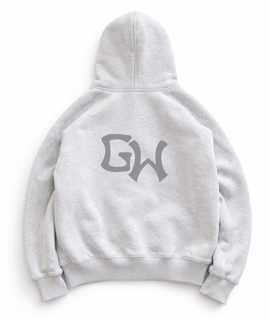 GENEROUSWRLD TIGER HOODIE (SNOWY GREY)